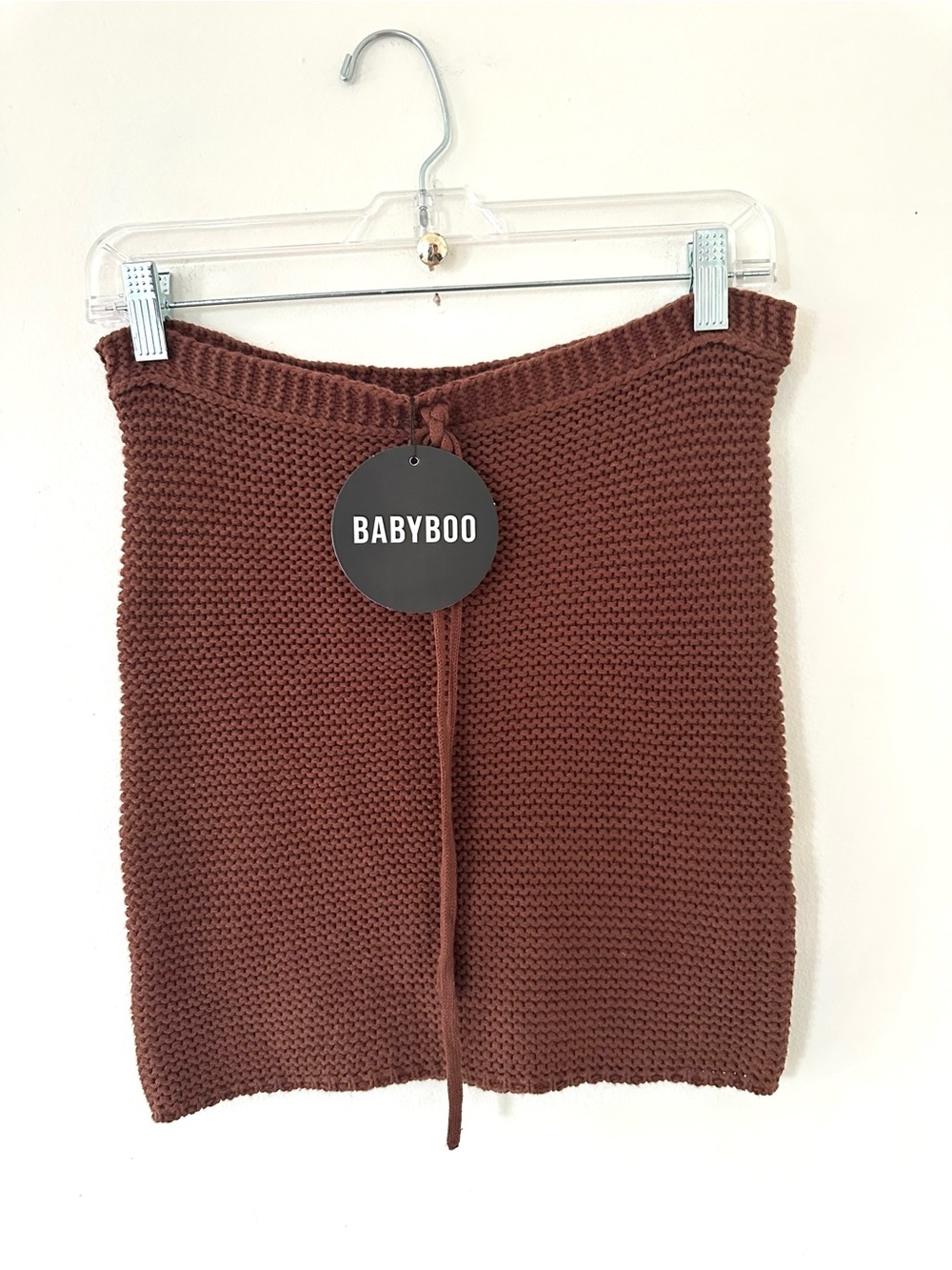 NWT BABYBOO NETTA MINI SKIRT - CHOCOLATE size S - Picture 3 of 8